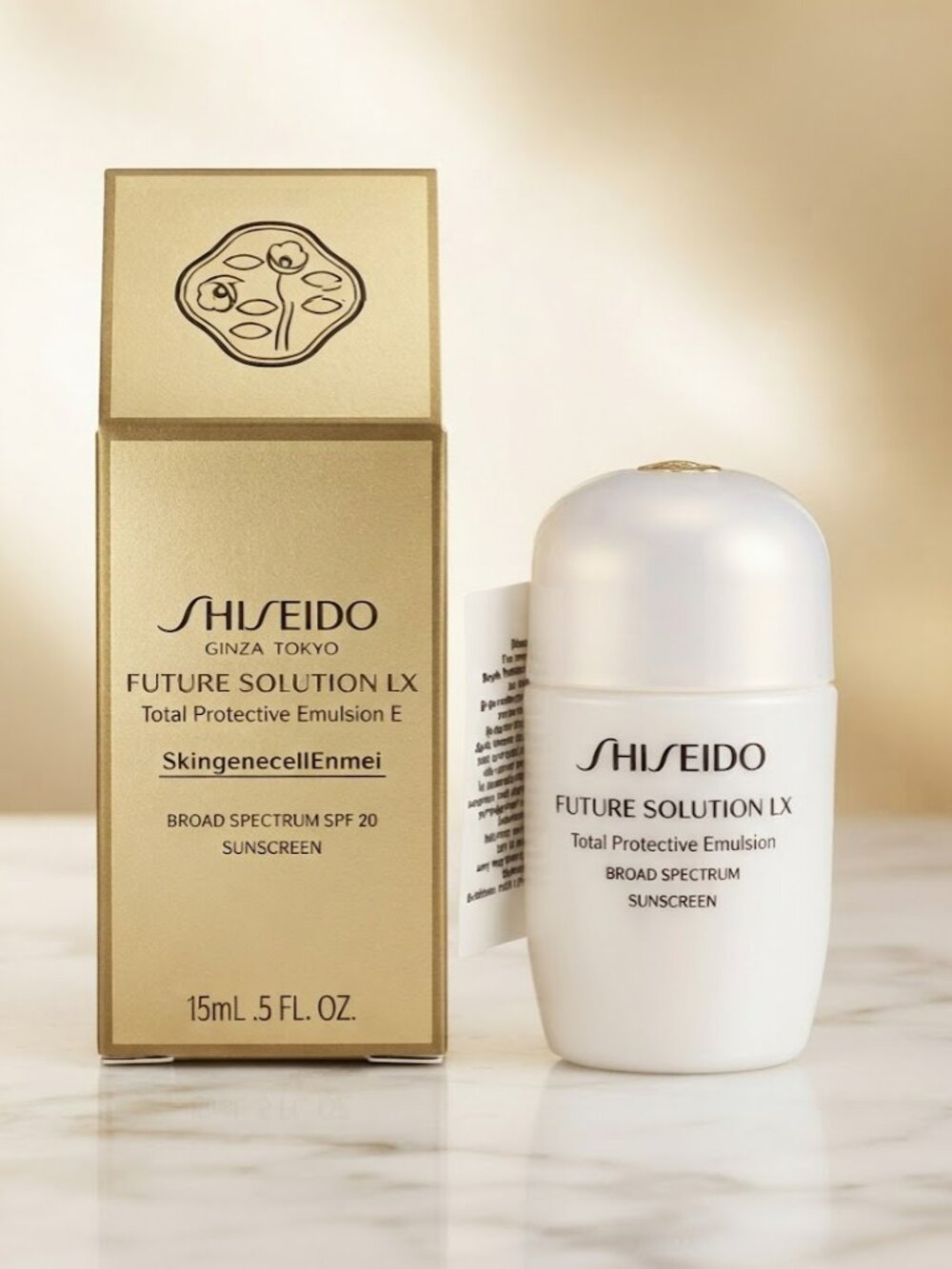 Shiseido Future Solution LX Total Protective Emulsion E SPF 20 (15 ml) NEW NIB